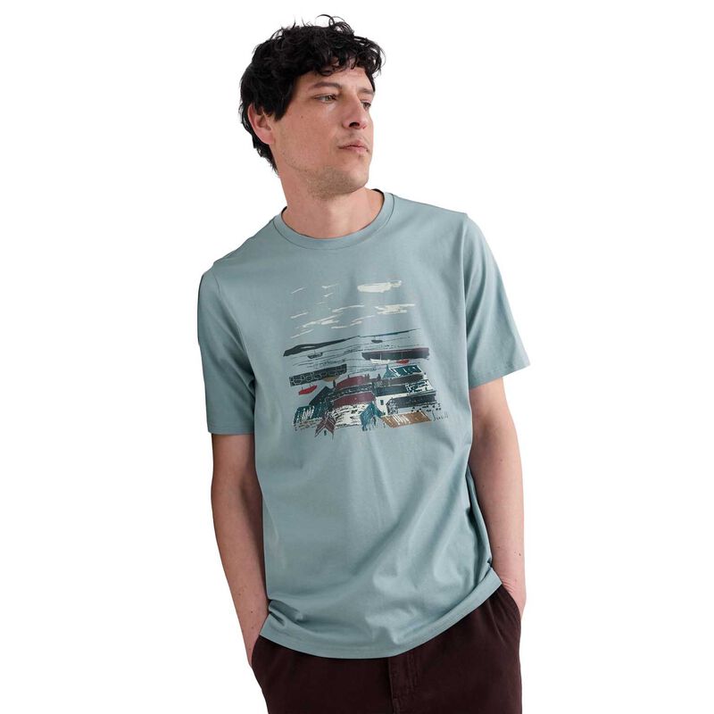 Seasalt Cornwall Midwatch T-Shirt Harbour View Light Wade image number 0
